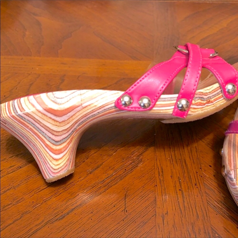 BLUE SUEDE SHOES wedges